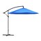 Pure Garden 10 Ft Offset Umbrella with Base, Hunter Green 50-LG1039 - alternate 2